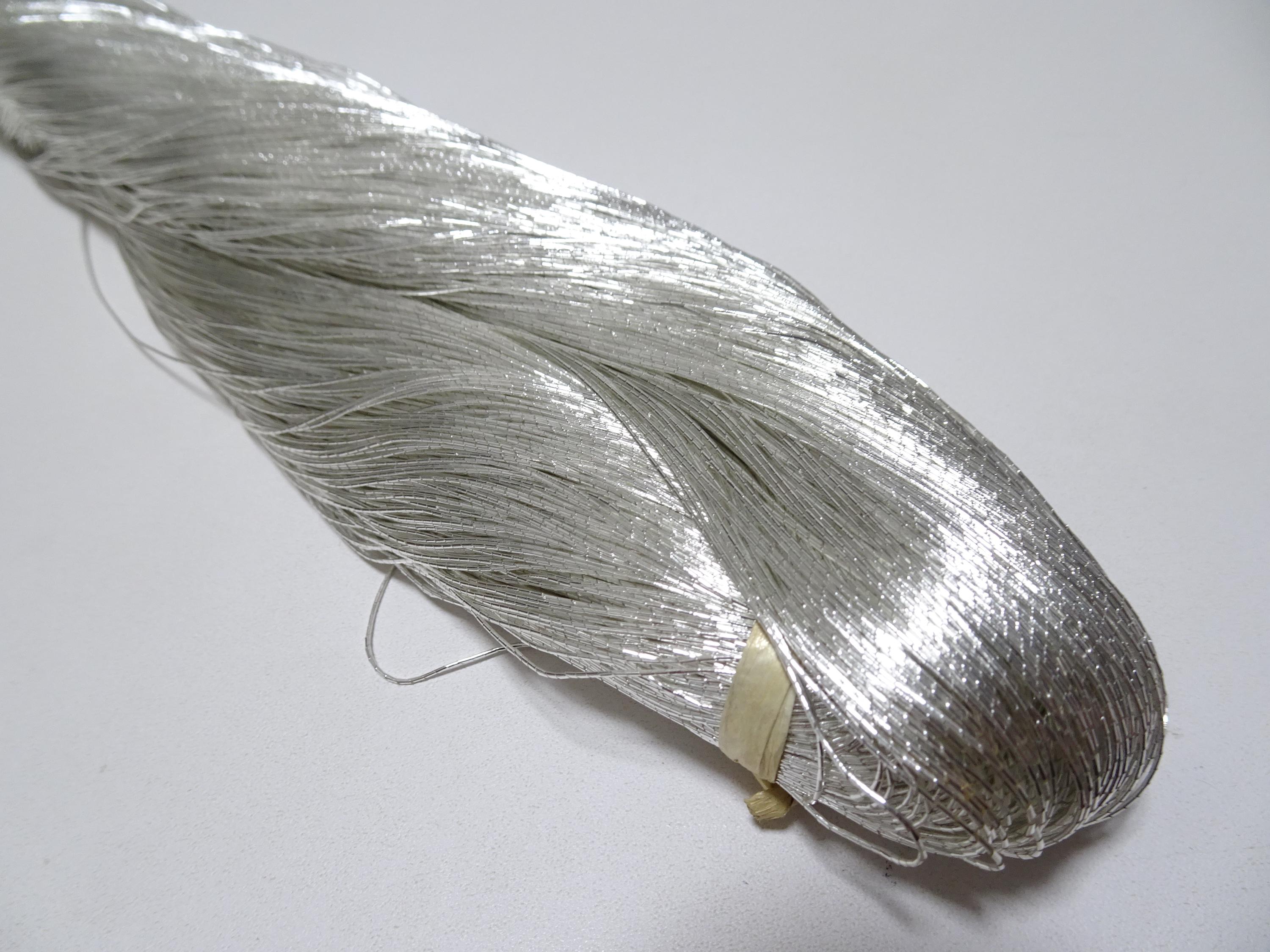 Limited 10 Japanese Vintage Superb Real Silver Leaf Thread