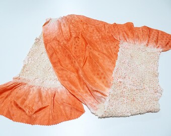 Japanese Kimono Silk Obi Age Shibori  13751