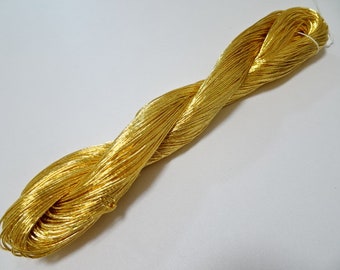 Japanese vintage gold leaf thread kinkoma embroidery 14 0.85mm 100M