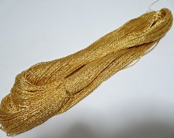 Special price Japanese vintage rare Double Twist high class gold leaf thread embroidery 6849