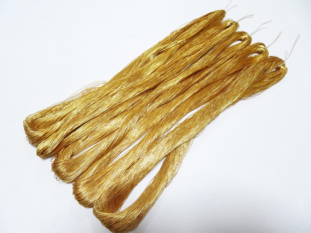 Limited 20 Japanese Vintage Superb Gold Leaf Thread 5 Sets