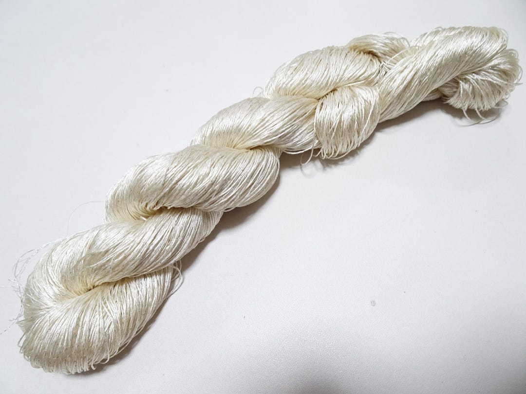 Japanese Vintage High Class Rare Silk Thread Mixture of Silver ...