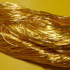 Japanese vintage gold leaf thread kinkoma embroidery 183 1.1mm image 4