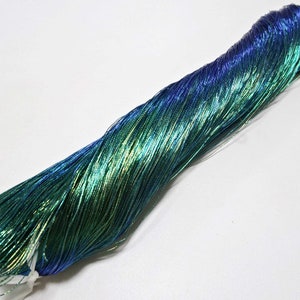 Japanese vintage high class thread Aurora green  embroidery 1000M