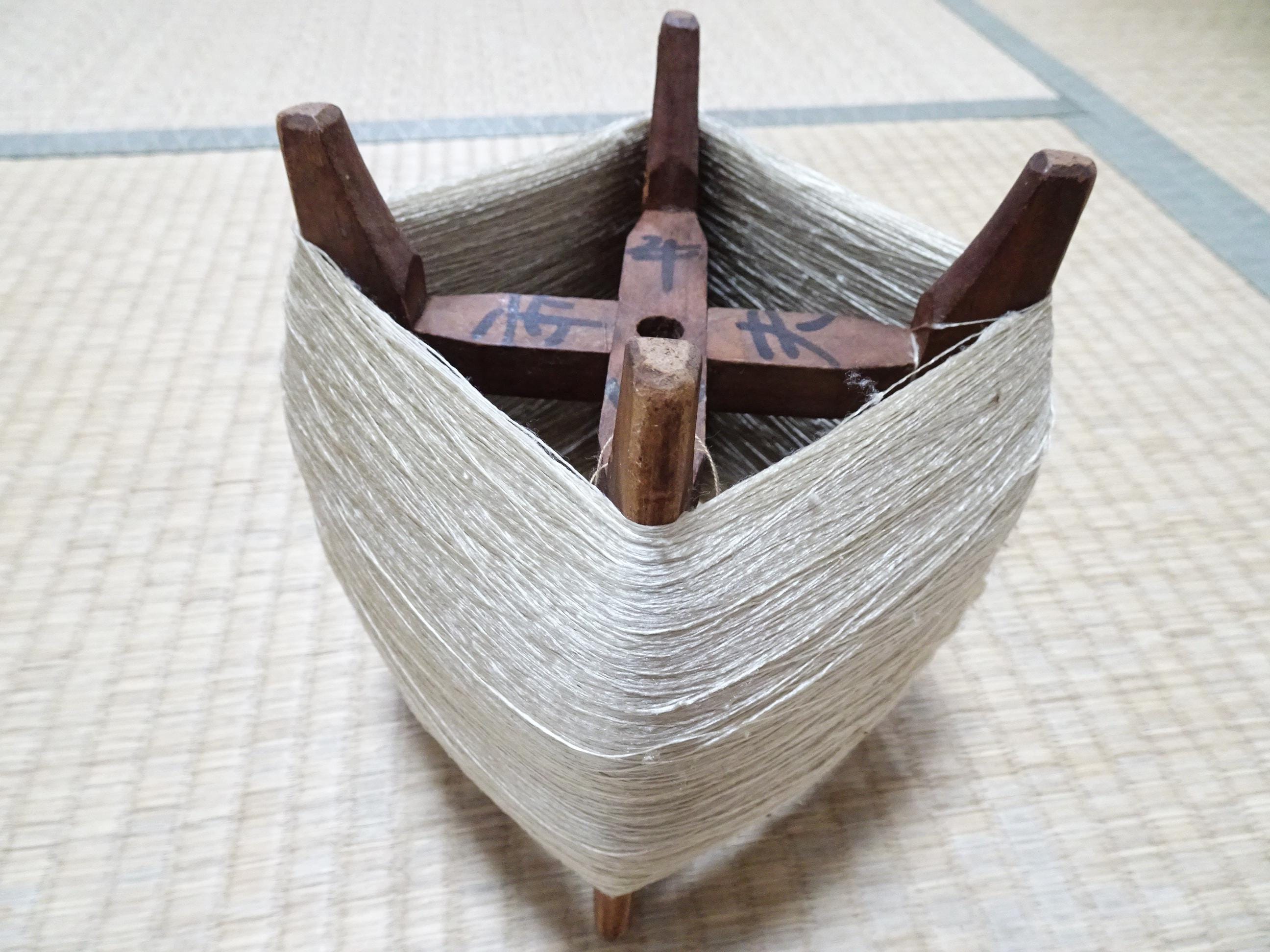 Japanese Vintage Wooden Spool & Silk Thread Embroidery 10530 - Etsy