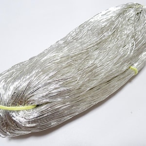 Japońska, zabytkowa, srebrna nić do haftu Kinkoma S16 0,95 mm