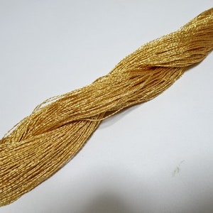Limited 8 Japanese vintage rare Double Twist high class gold leaf thread embroidery 6803