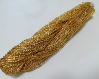 Japanese vintage rare Double Twist high class gold leaf thread 7 250M embroidery