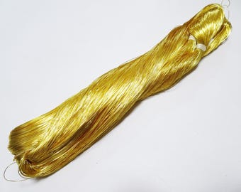 Hilo japonés vintage con hoja de oro para bordar, 1000 m, 0,35 mm, 15499