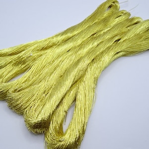 Limited 16 Japanese vintage Superb gold leaf thread 5 sets embroidery 6951 0.50mm zdjęcie 1