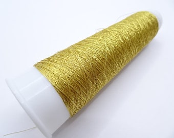 Prezzo speciale! Raro vintage giapponese Superbo filo in foglia d'oro 24K ricamo 100M 1 lavabile 0,16 mm