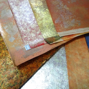 Japans vintage zeldzaam Hikibaku-washi-papier 10 vellen 10186