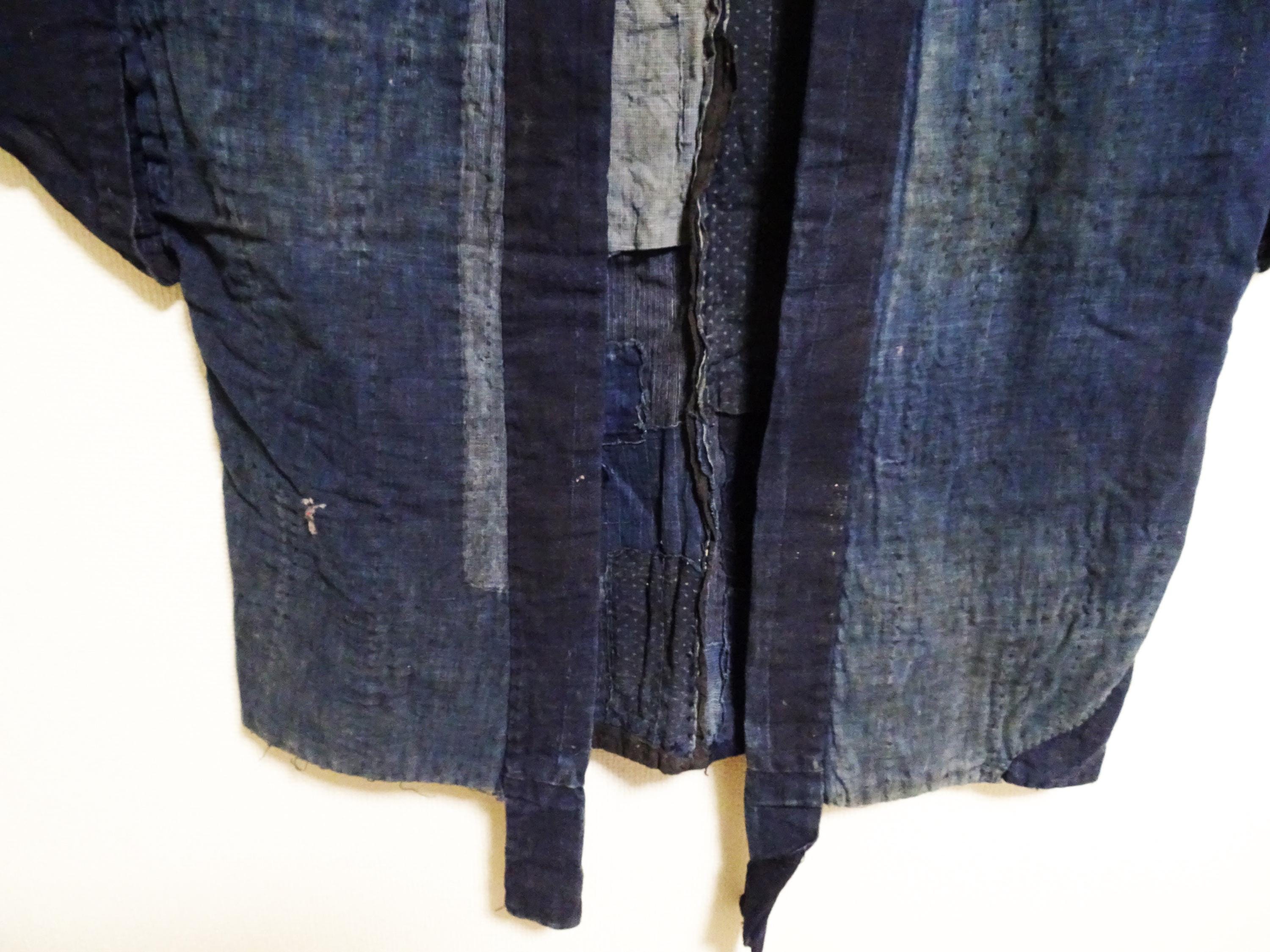 和アンティーク 綿襤褸 らんる刺子絣 藍野良着 7777 - Etsy 日本