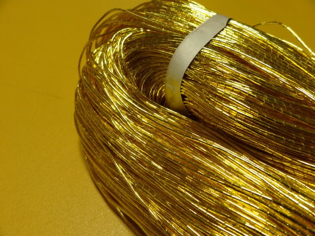 Japanese Vintage Gold Leaf Thread Kinkoma Embroidery 165
