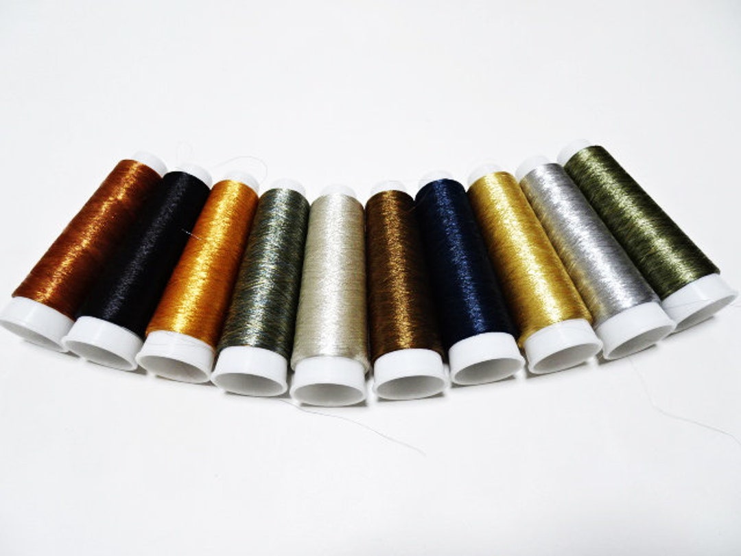 Japanese Vintage Metallic Thread 10sets Embroidey 10000M 7282 0.09mm - Etsy