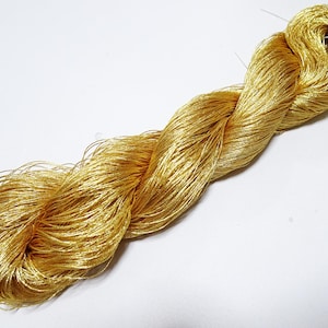 Begränsad upplaga 33!! Japansk vintage sällsynt trippeltvinnad bladguldstråd D 500 M broderi 14023