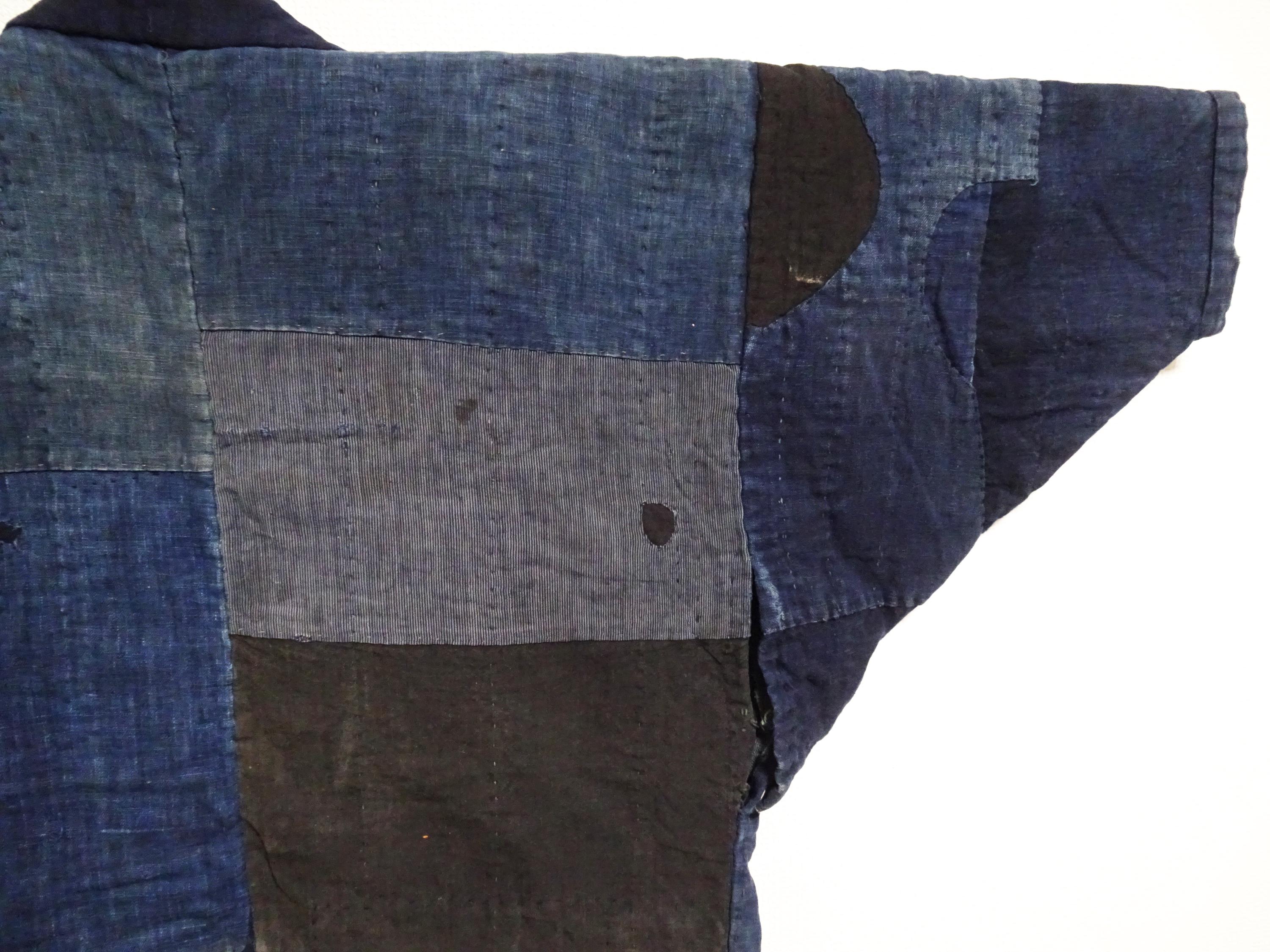 和アンティーク 綿襤褸 らんる刺子絣 藍野良着 7777 - Etsy 日本