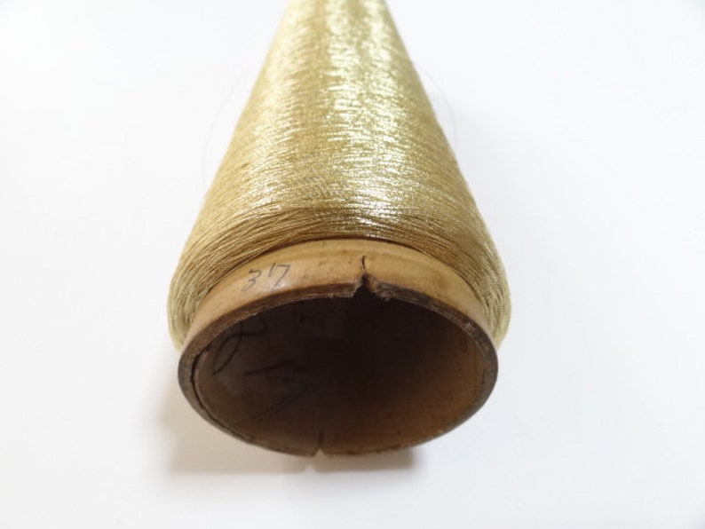Japanese vintage high class gold leaf thread embroidery 5000M 1673