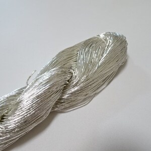 Japanese vintage real silver leaf thread kinkoma embroidery S14 100M image 2