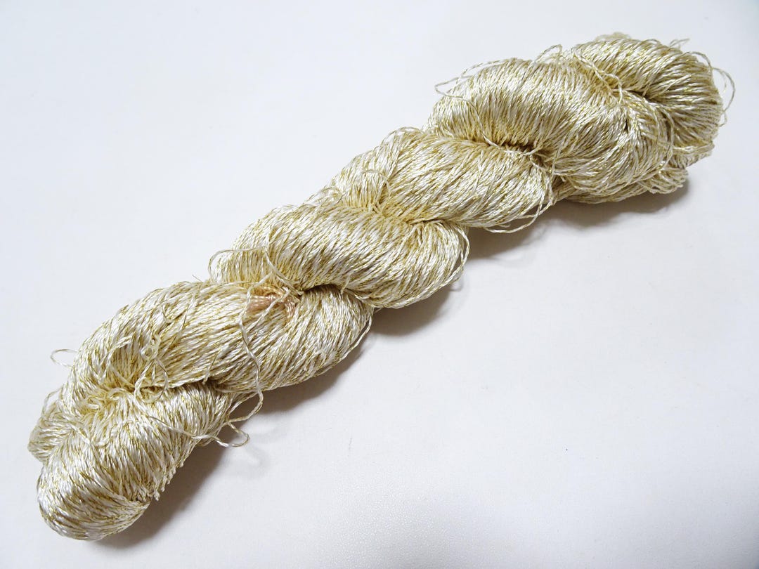 Japanese Vintage High Class Rare Silk Thread Mixture of Gold Embroidery ...