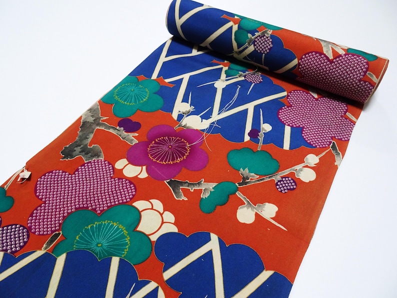 Rarest Cloth Japanese Rare Antique Japanese Kimono Fabric Bolt – Taisho to Early ...