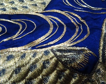FUKUWAUCHI フクワウチ　和柄　シルク　個性的 Japanese Antique High Quality Super Rare Fukusa Embroidery
