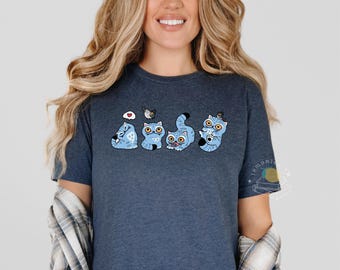 Derpy Tiger KPop Hunters Bella + Canvas Soft Style Shirt | Kpop Demon Hunters | Cute Tiger Shirt