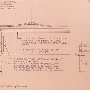 Mies van der Rohe Design Drawing, Couch image 3