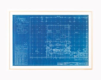 Mies van der Rohe Blueprint, 4000 N. Charles Baltimore, 1964, Lower Levels