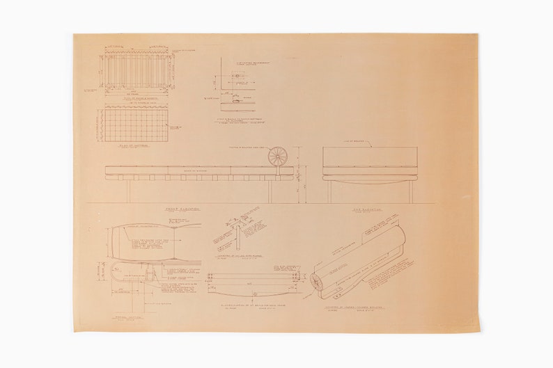 Mies van der Rohe Design Drawing, Couch image 1