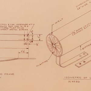 Mies van der Rohe Design Drawing, Couch image 5