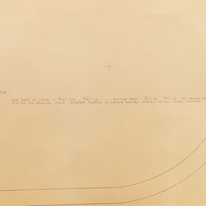 Mies van der Rohe Design Drawing, MR Lounge Chair image 3