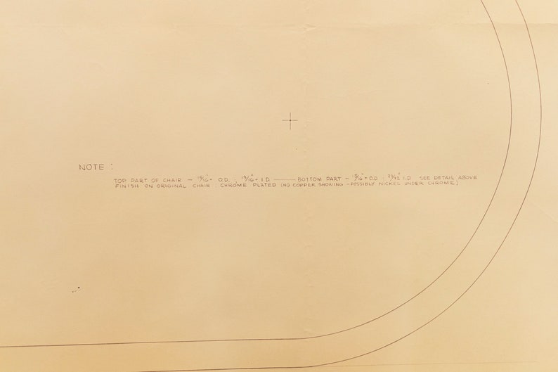 Mies van der Rohe Design Drawing, MR Lounge Chair image 3