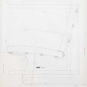 Mies van der Rohe Design Drawing, MR Feder-Sessel Tugendhat MR70 Chair image 2