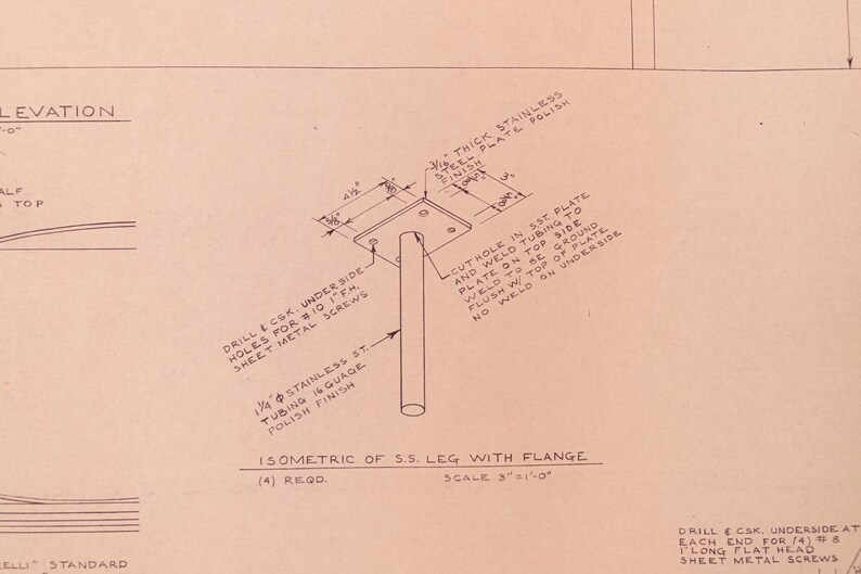 Mies van der Rohe Design Drawing, Couch image 4