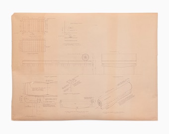 Mies van der Rohe Design Drawing, Couch