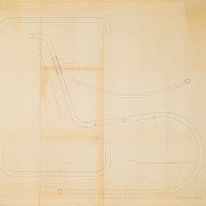 Mies van der Rohe Design Drawing, MR Lounge Chair image 2