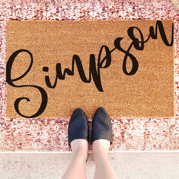 Doormat Custom Doormat Personalized Doormat with Name Doormat Last Name Doormat Family Name Door Mat Custom Welcome Mat Last Name Mat Custom