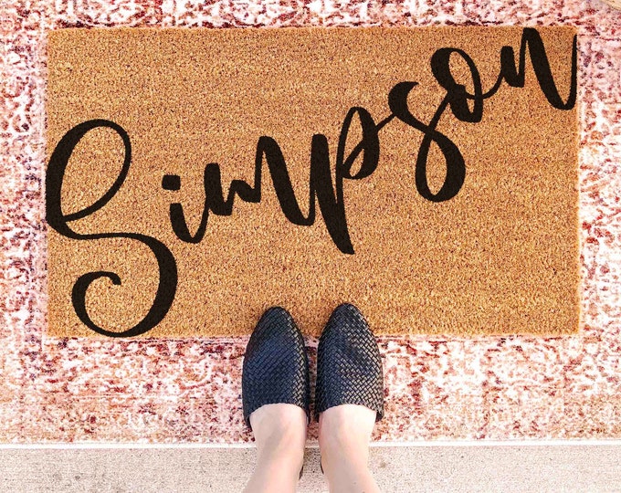 Doormat Custom Doormat Personalized Doormat with Name Doormat Last Name Doormat Family Name Door Mat Custom Welcome Mat Last Name Mat Custom