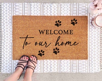 Unique Dog Gift for Dog Owner Doormat Custom Doormat Funny Doormat Dog Door Mat Custom Door Mat Personalized Welcome Mat Custom Gift Unique