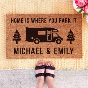 Camping Doormat Camping Decor RV Doormat RV Decor for Campervan Decor for RV Door Mat Camping Gift Camping Lovers Gift for Camping Door Mat