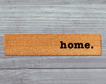 Home Skinny Doormat, Home Door Mat, Home Welcome Mat, Home Skinny Door Mat, Skinny Doormat, Slim Doormat, Slim Mat, Home Mat, Thin Doormat