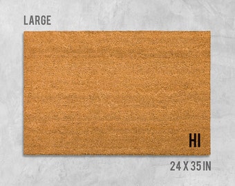 Hi Doormat Hi Door Mat Funny Doormat Housewarming Gift Etsy