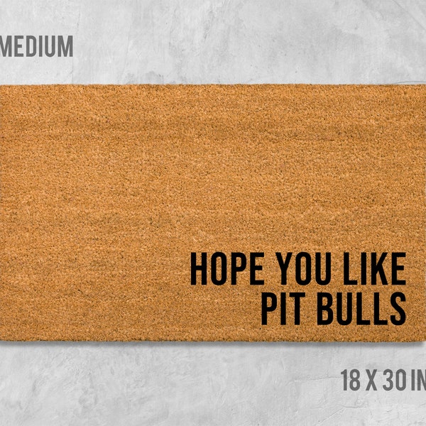 Doormat Pit Bull Door Mat Pit Bull Gift Pit Bull Custom Dog Doormat Custom Dog Door Mat Custom Door Mat Personalized Doormat Dog Welcome Mat