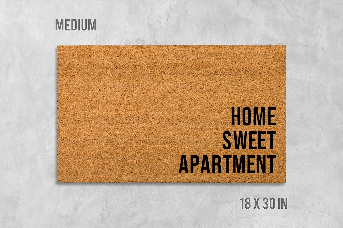 Home Sweet Apartment Doormat Home Sweet Home Doormat Funny Etsy