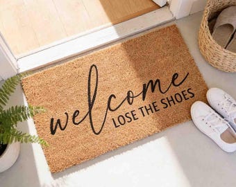 Lose the Shoes Doormat: Funny Welcome Mat (Natural Coir, Latex)