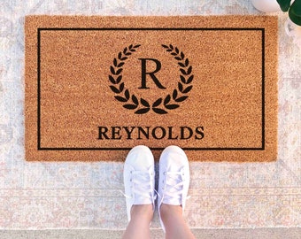 Doormat Personalized Decor Custom Mat Family Name Gift Personalized Doormat Custom Welcome Mat Custom Gift Housewarming Gifts Unique Gift
