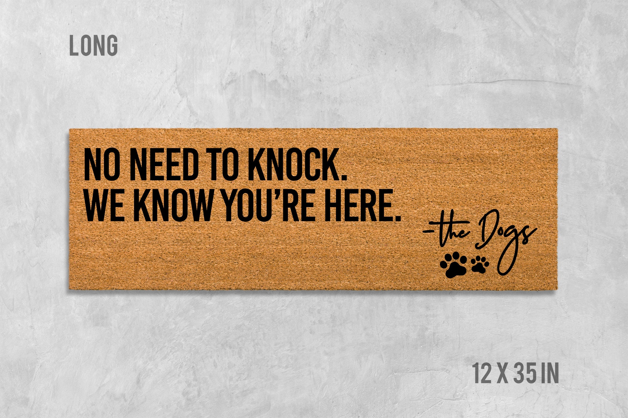 No Need to Knock We Know You're Here Doormat Funny - Etsy