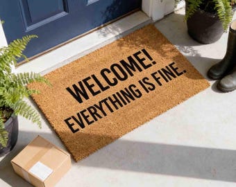 Welcome Doormat: Funny House Mat (Coir, Latex, Outdoor)