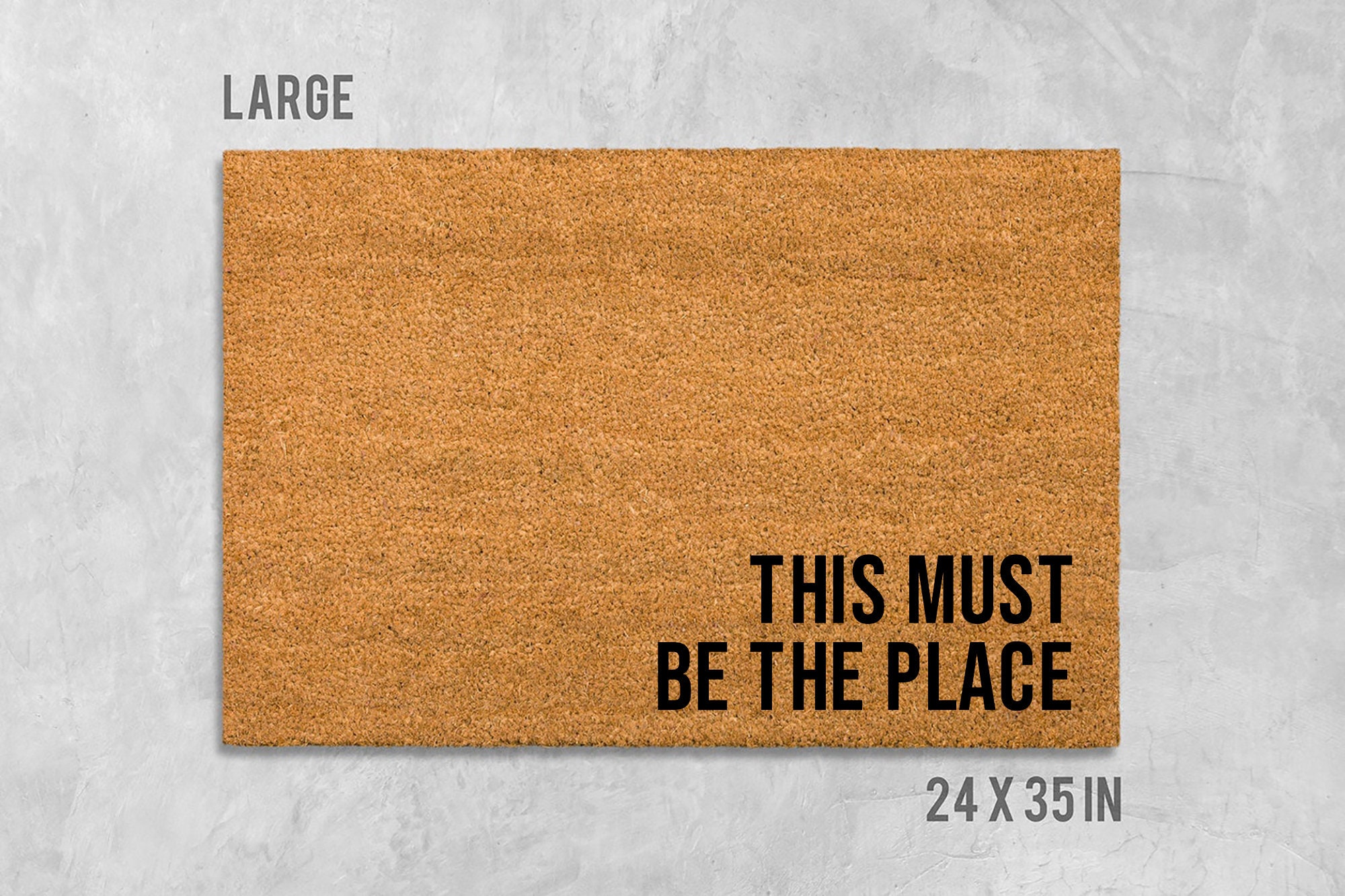 This Must Be the Place Doormat This Must Be the Place Door Etsy